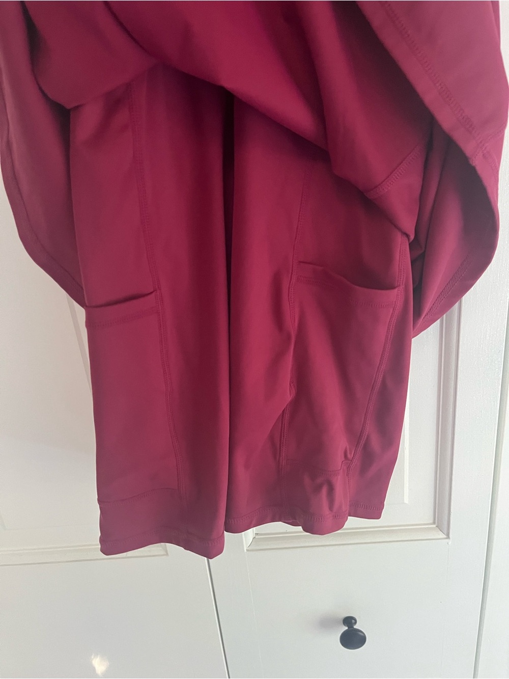 Halara Burgundy 2-in-1 Racerback Active Dress Built In Shorts S NWT - Picture 4 of 4
